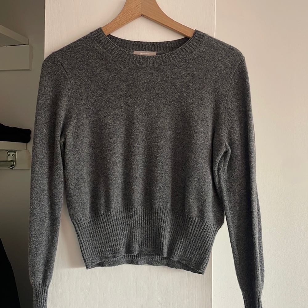 J.Crew Cashmere Sweater (Small) (Grey)